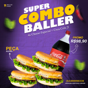 4x Cheese Especial + Coca Cola 2l