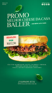 1x CHEESE BALLER + UM REFRI LATA 350ML